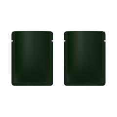 Double-Sided Matte Deep Teal Green Aluminum Open Bottom SlickSeal™ Sample Bags