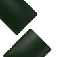 Double-Sided Matte Deep Teal Green Aluminum Open Bottom SlickSeal™ Sample Bags