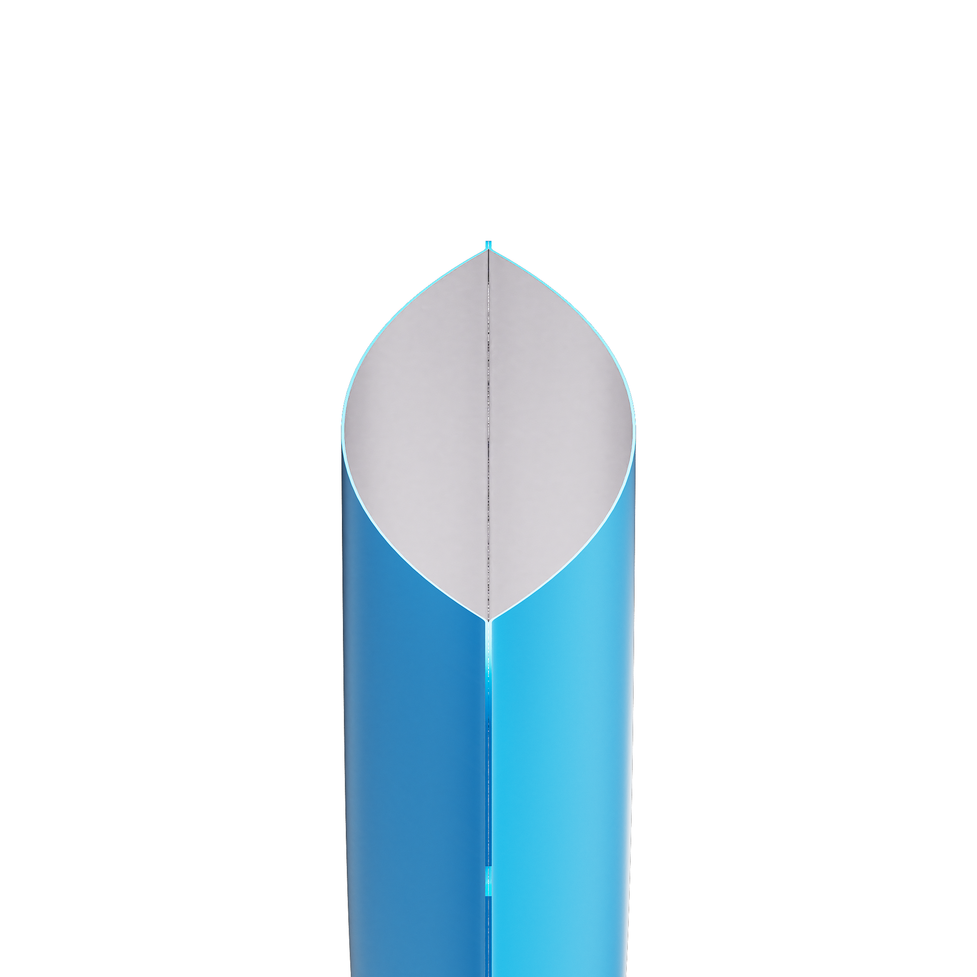 Double-Sided Matte Olympic Blue Aluminum Open Bottom SlickSeal™ Sample Bags
