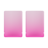 QQ Studio® Matte Double-Sided Ombre Gradient Mylar Foil SlickSeal™ Bags - Gradient Puce Pink