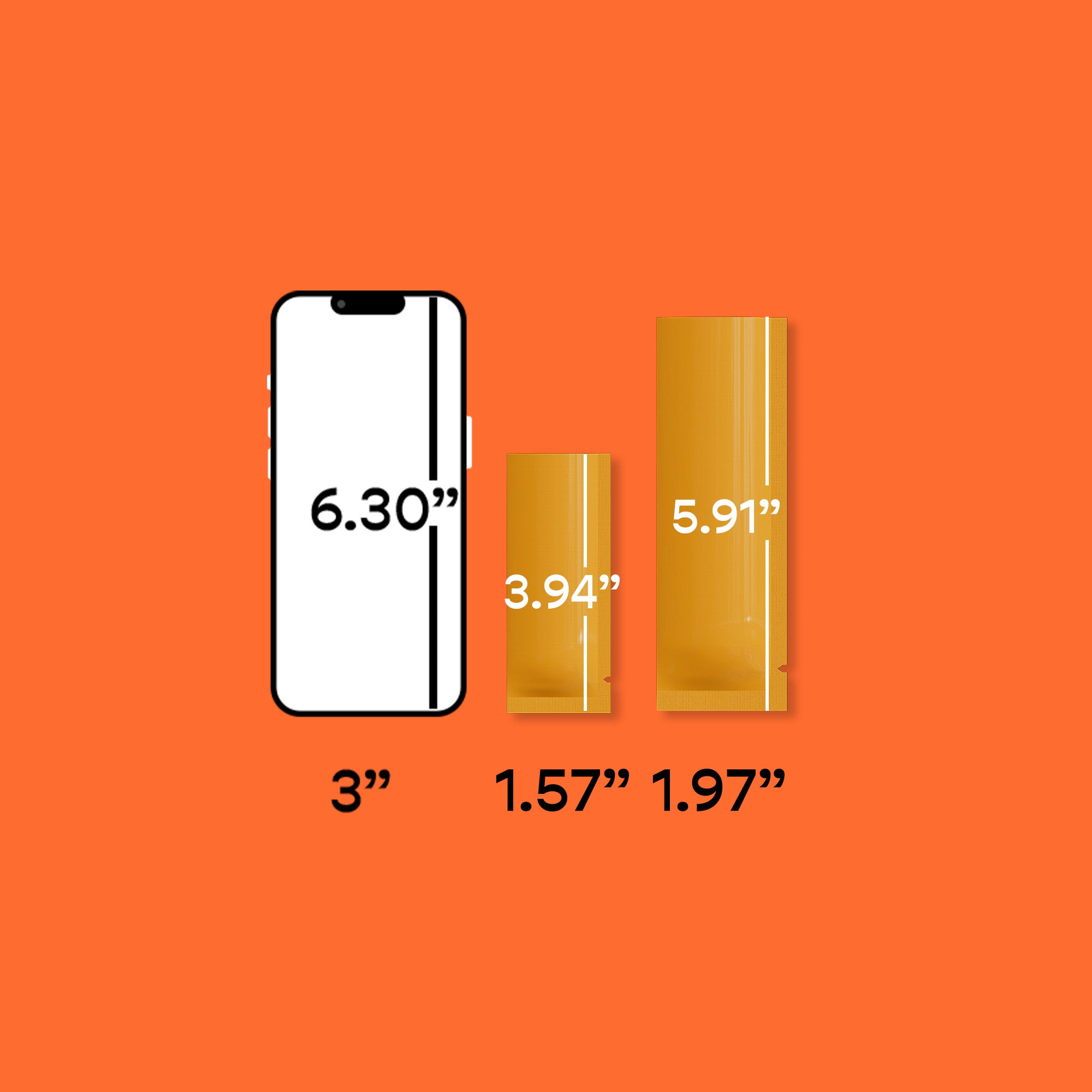 Double-Sided Glossy Aluminum SlickSeal™ Stick Pouches