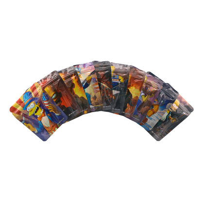 Holographic Cartoon Family Smell Proof Metallized Foil Stand Strong® Bags
