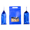 💰💰💰 QQ Studio® Smooth Matte Colored Side Gusset Stand Strong® Bags with Die Cut Handles - Cobalt Blue