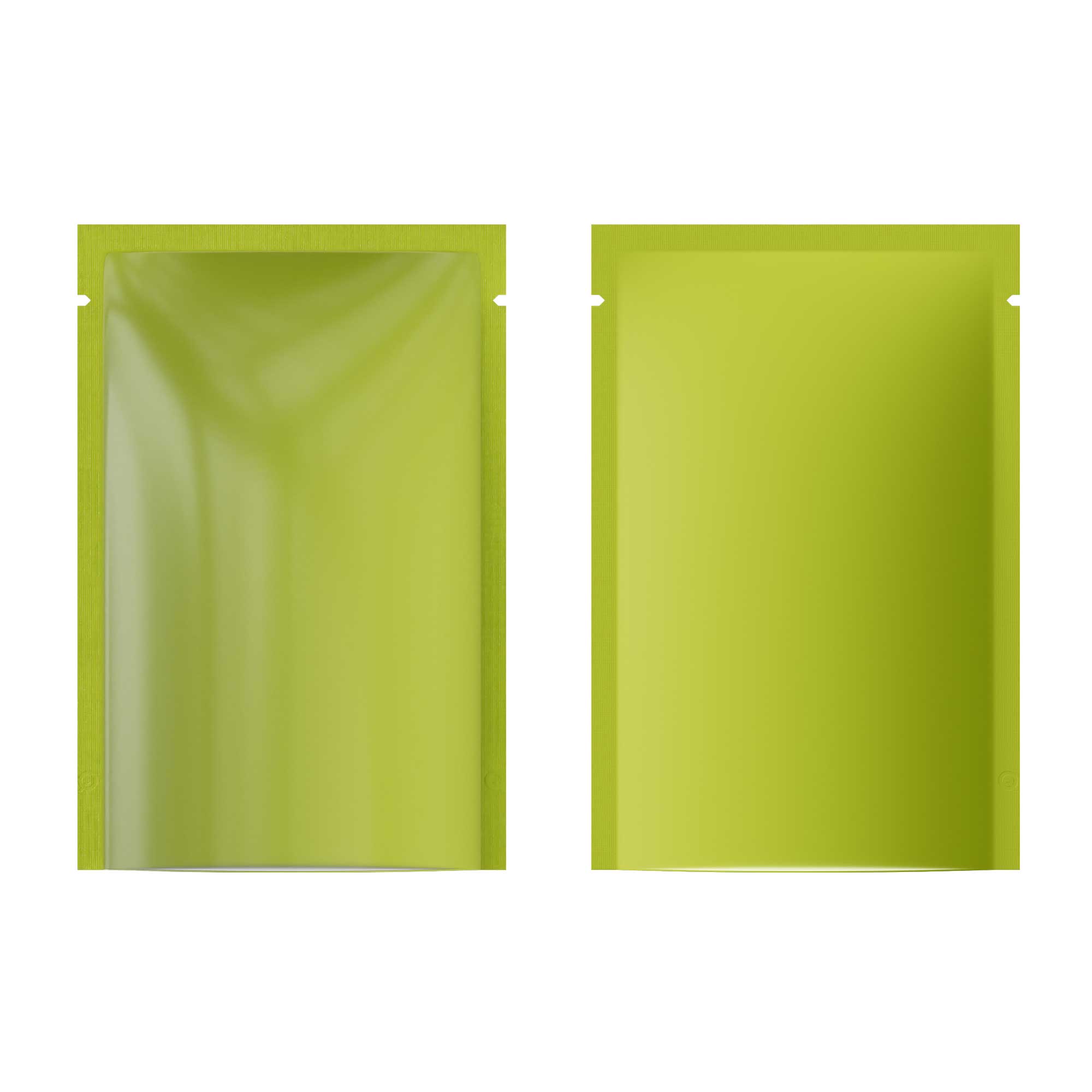 Customizable Matte Plastic Open Top Bags with Frosted Window (Basic Printing)