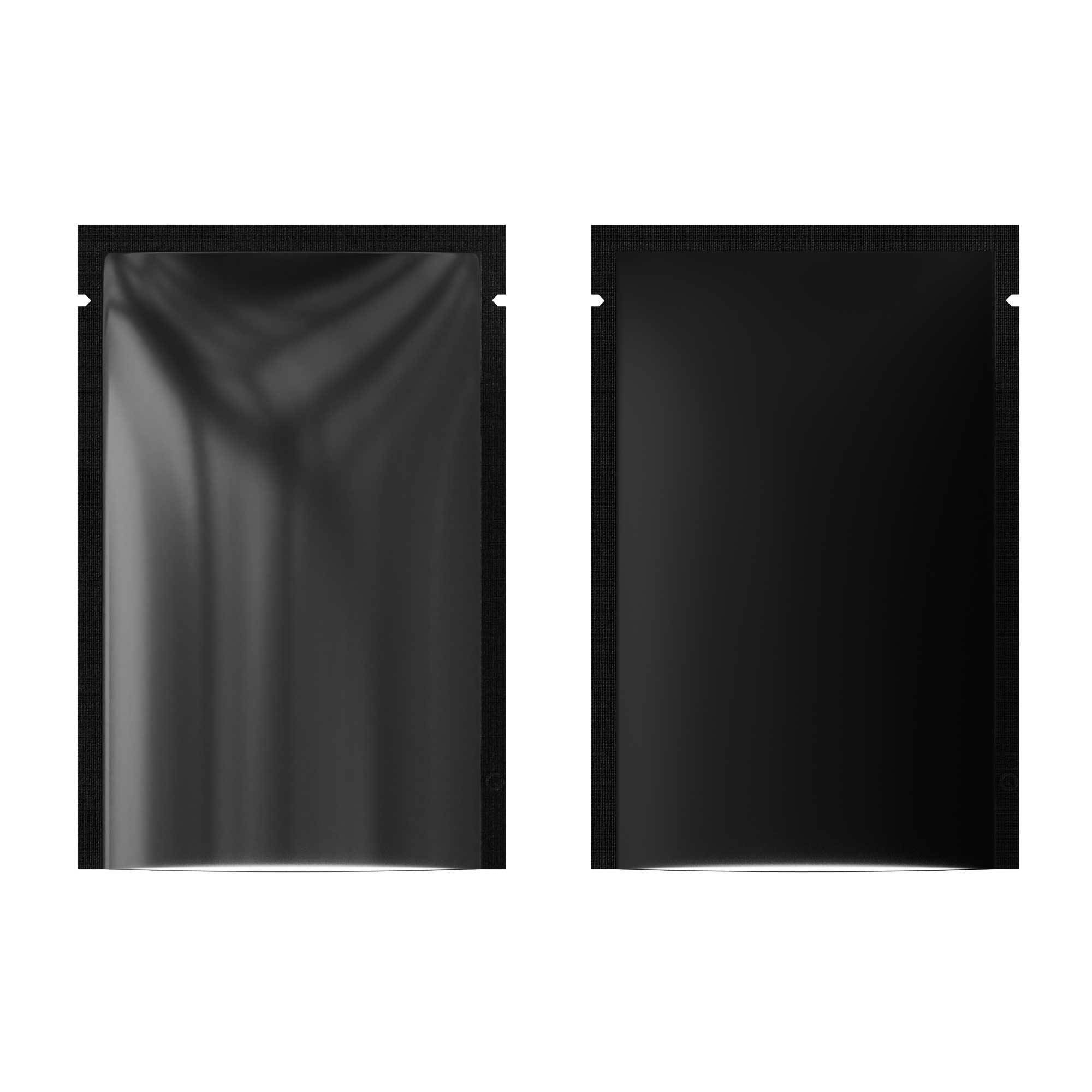 Customizable Matte Plastic Open Top Bags with Frosted Window (Basic Printing)