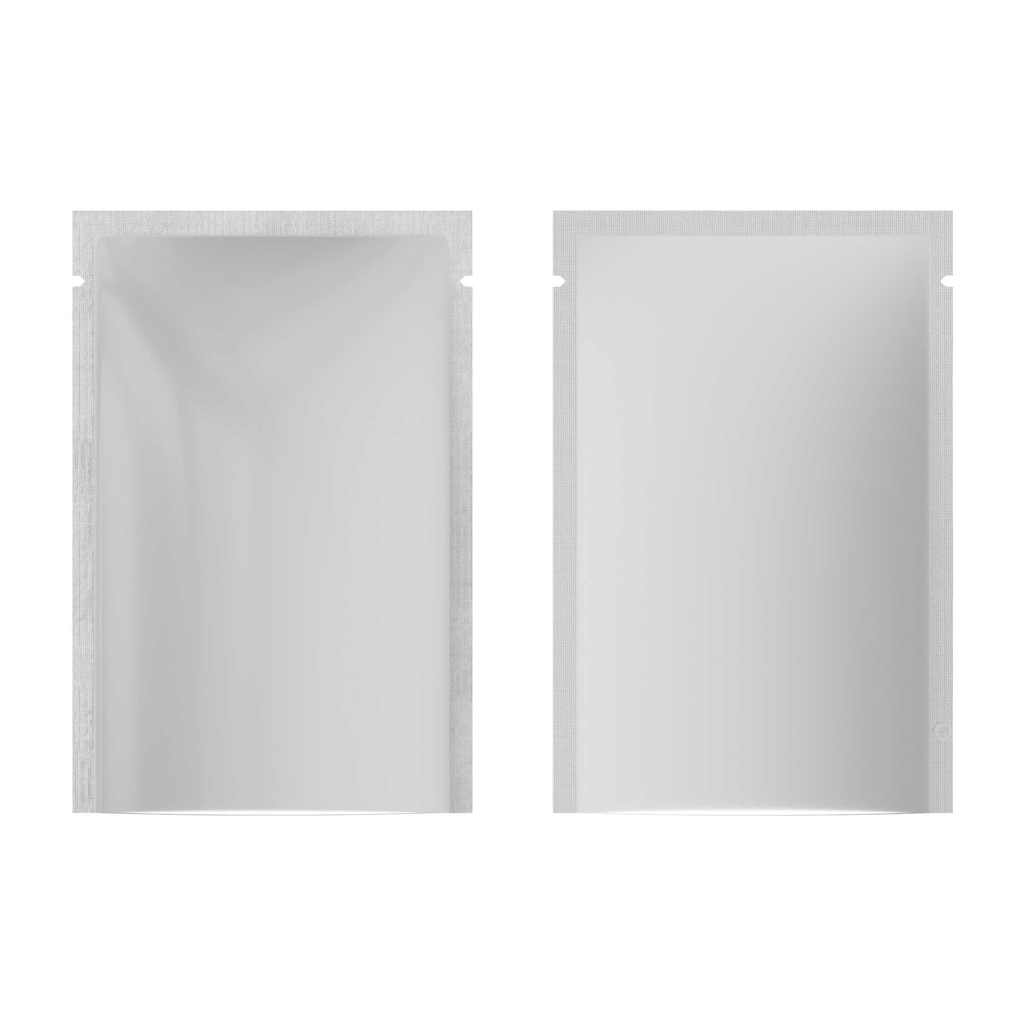 Customizable Matte Plastic Open Top Bags with Frosted Window (Basic Printing)