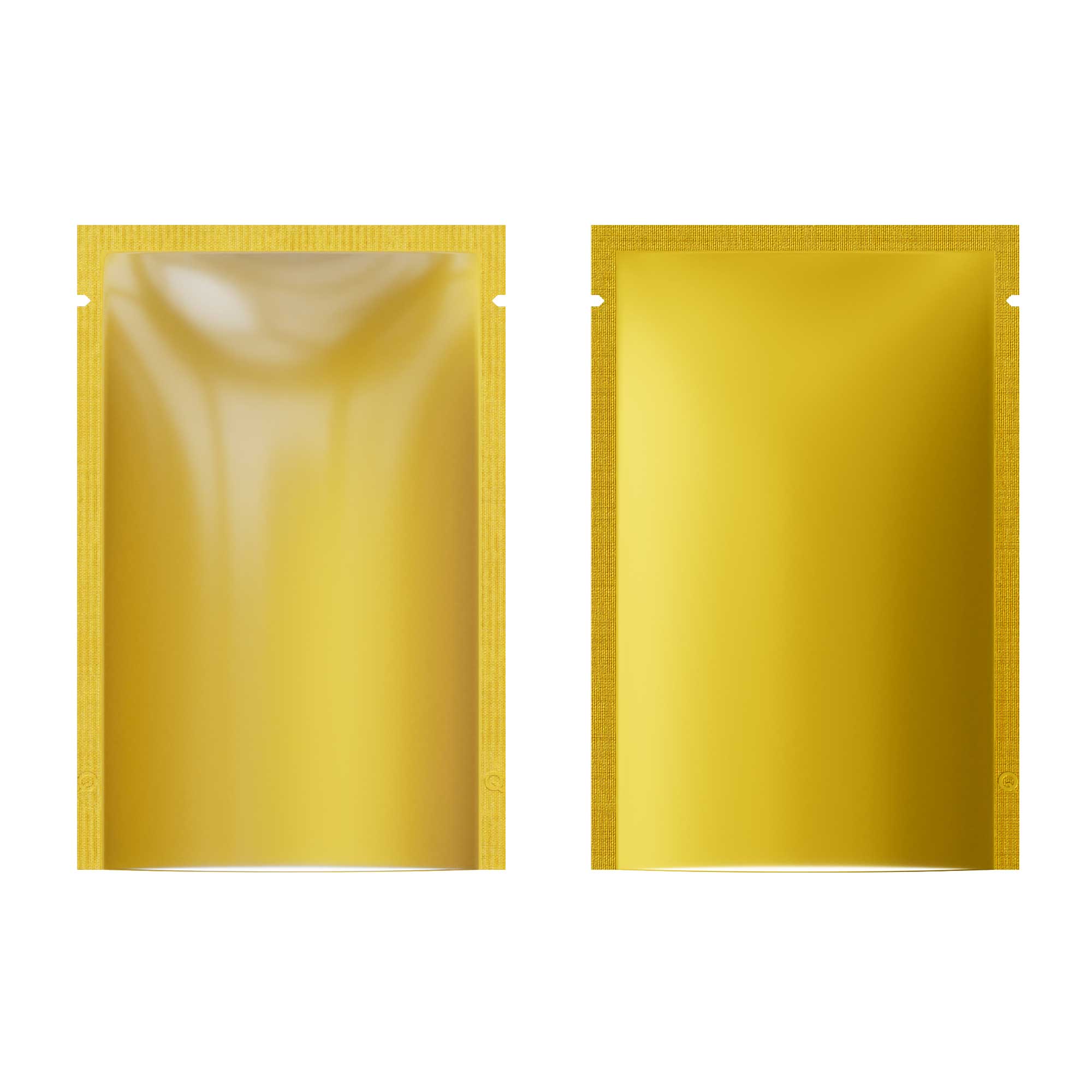 Customizable Matte Plastic Open Top Bags with Frosted Window (Basic Printing)