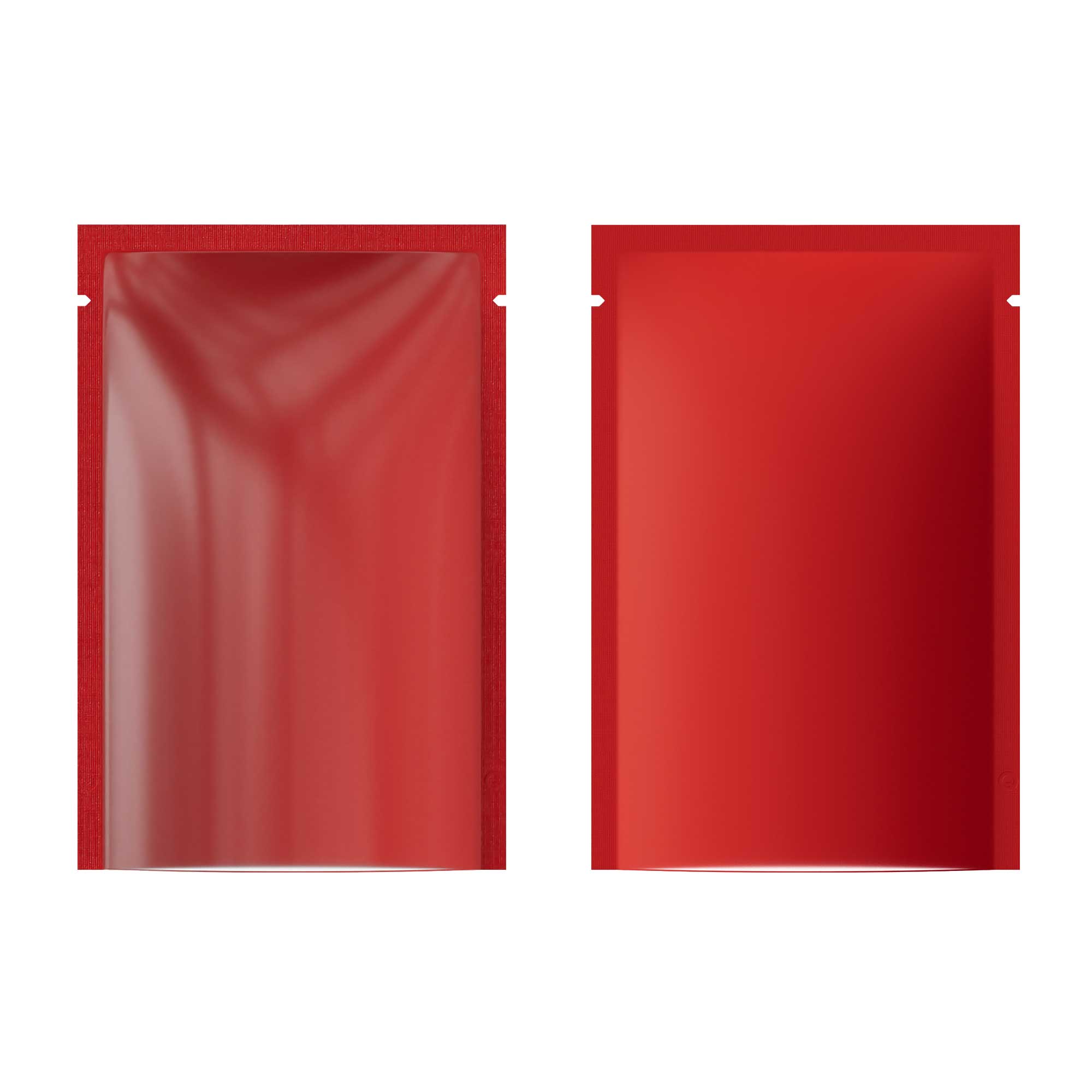 Customizable Matte Plastic Open Top Bags with Frosted Window (Basic Printing)