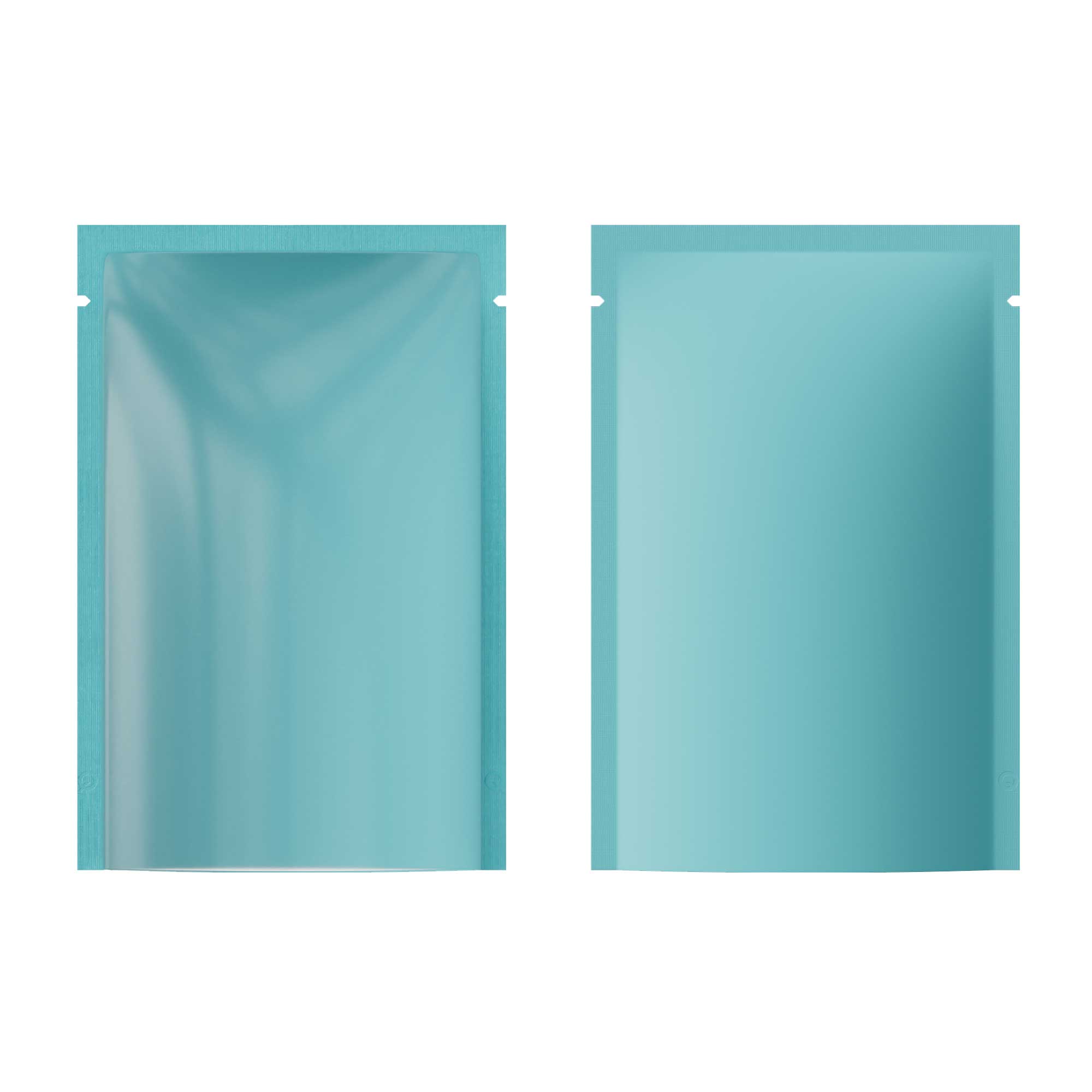 Customizable Matte Plastic Open Top Bags with Frosted Window (Basic Printing)