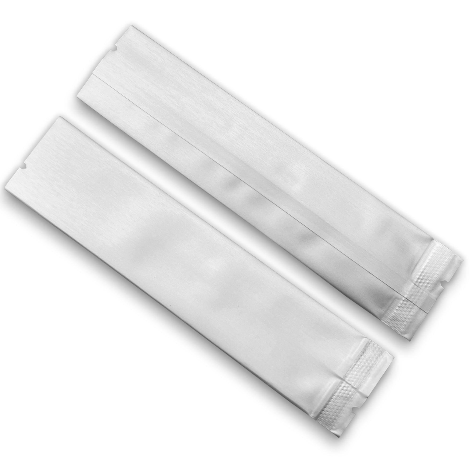 Double-Sided Matte Nickel Silver Aluminum Foil SlickSeal™ Stick Bags