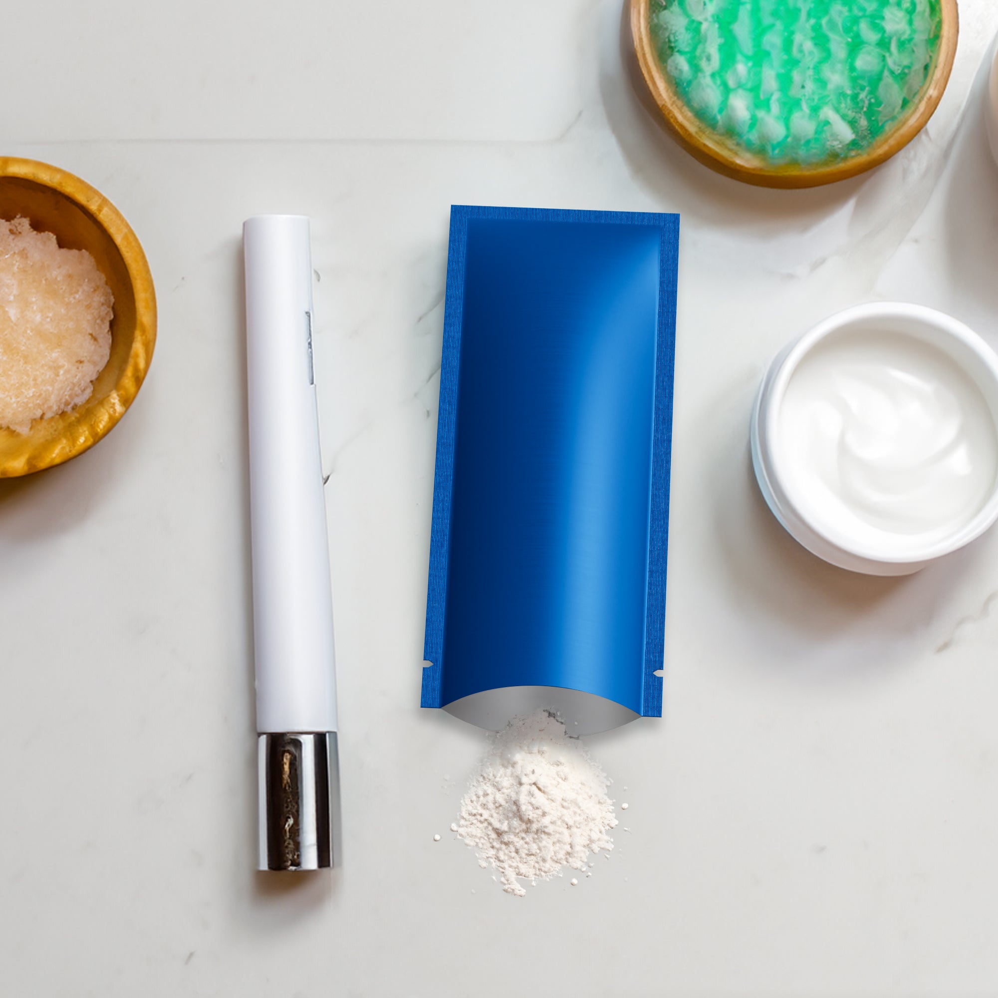 Long Metallic Aluminum SlickSeal™ Stick Pouches