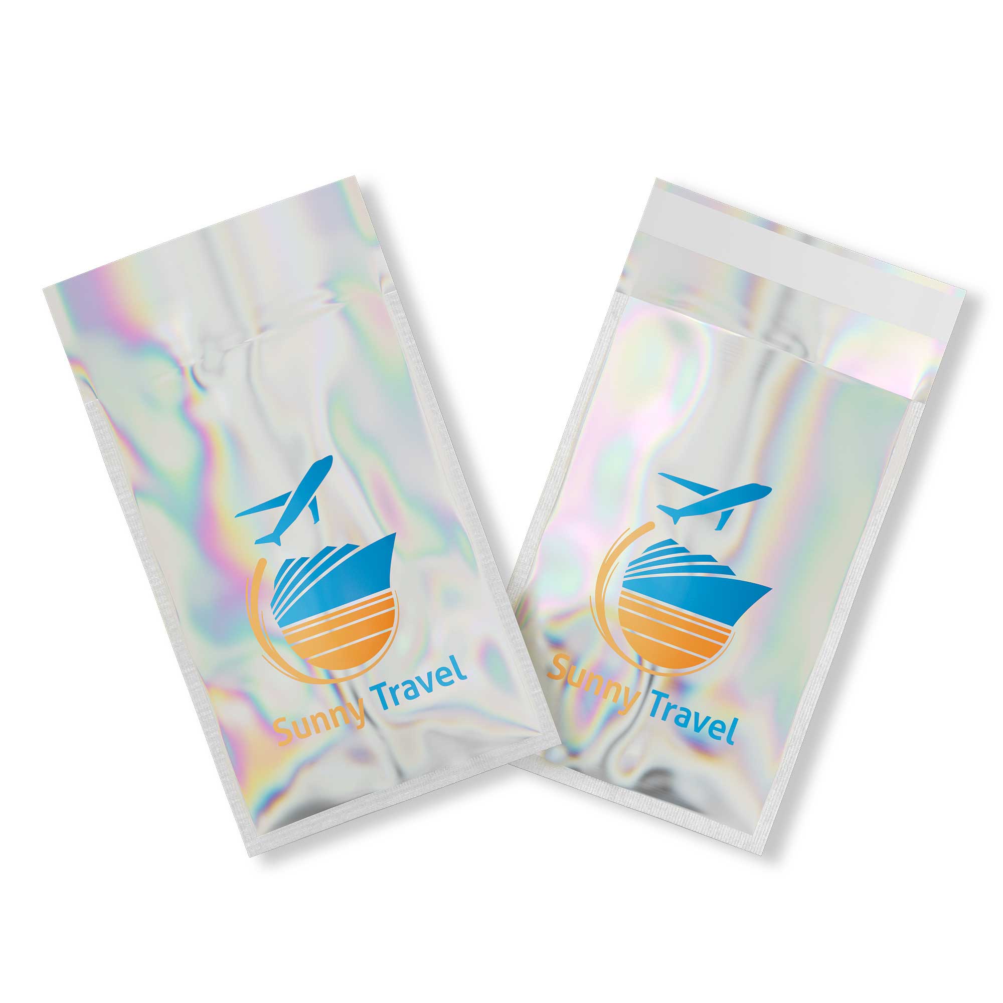 Customizable Glossy Diamond Holographic Self-Adhesive Mailers (Basic Printing)