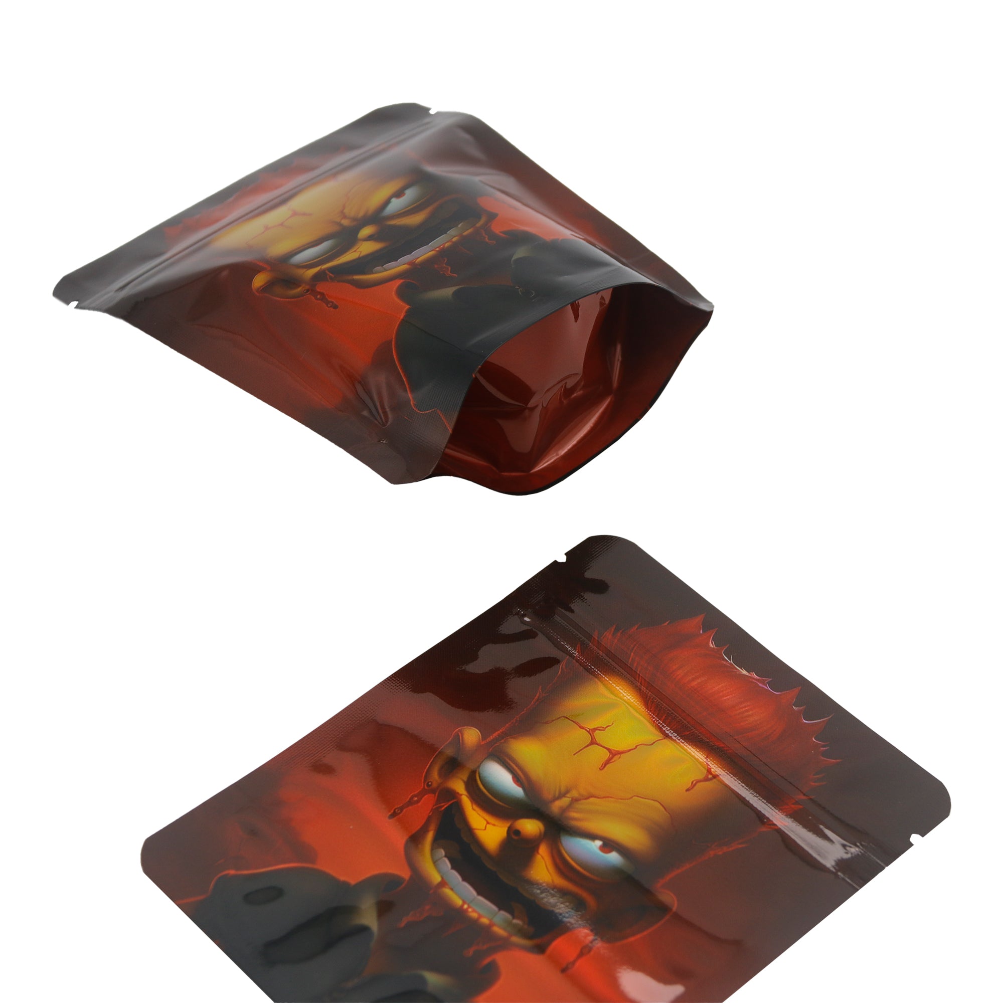 Holographic Cartoon Family Smell Proof Metallized Foil Stand Strong® Bags