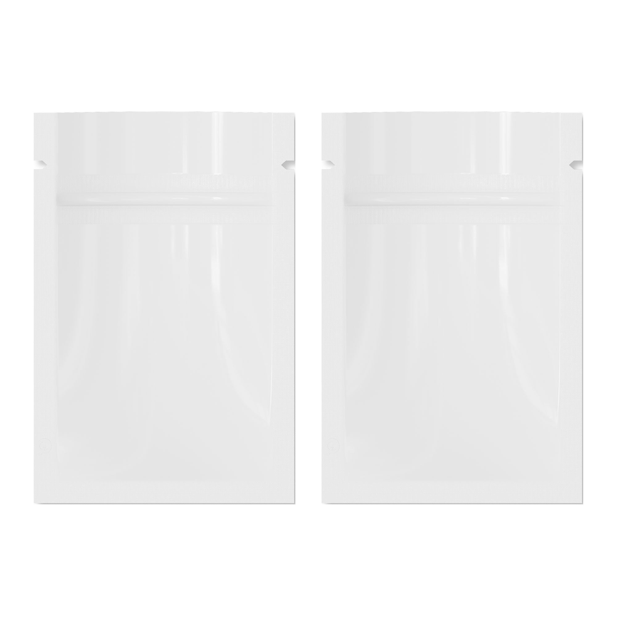 Customizable Glossy Double Sided Metallic Mylar Flat Zipper Seal Bags (Full Customization)