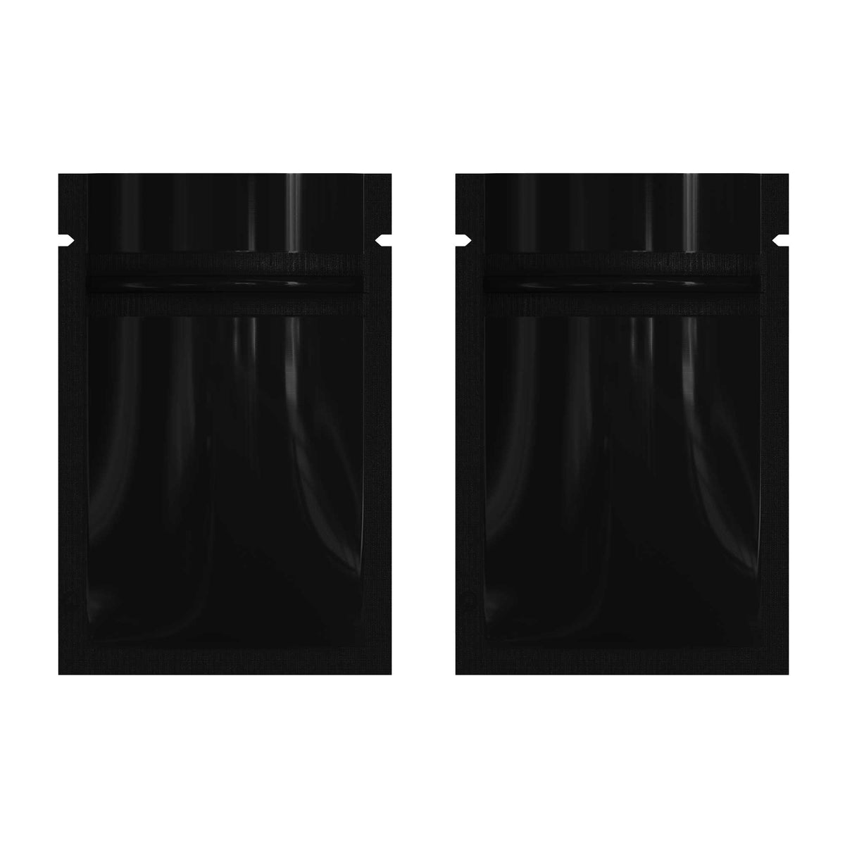 Customizable Glossy Double Sided Metallic Mylar Flat Zipper Seal Bags (Basic Printing)