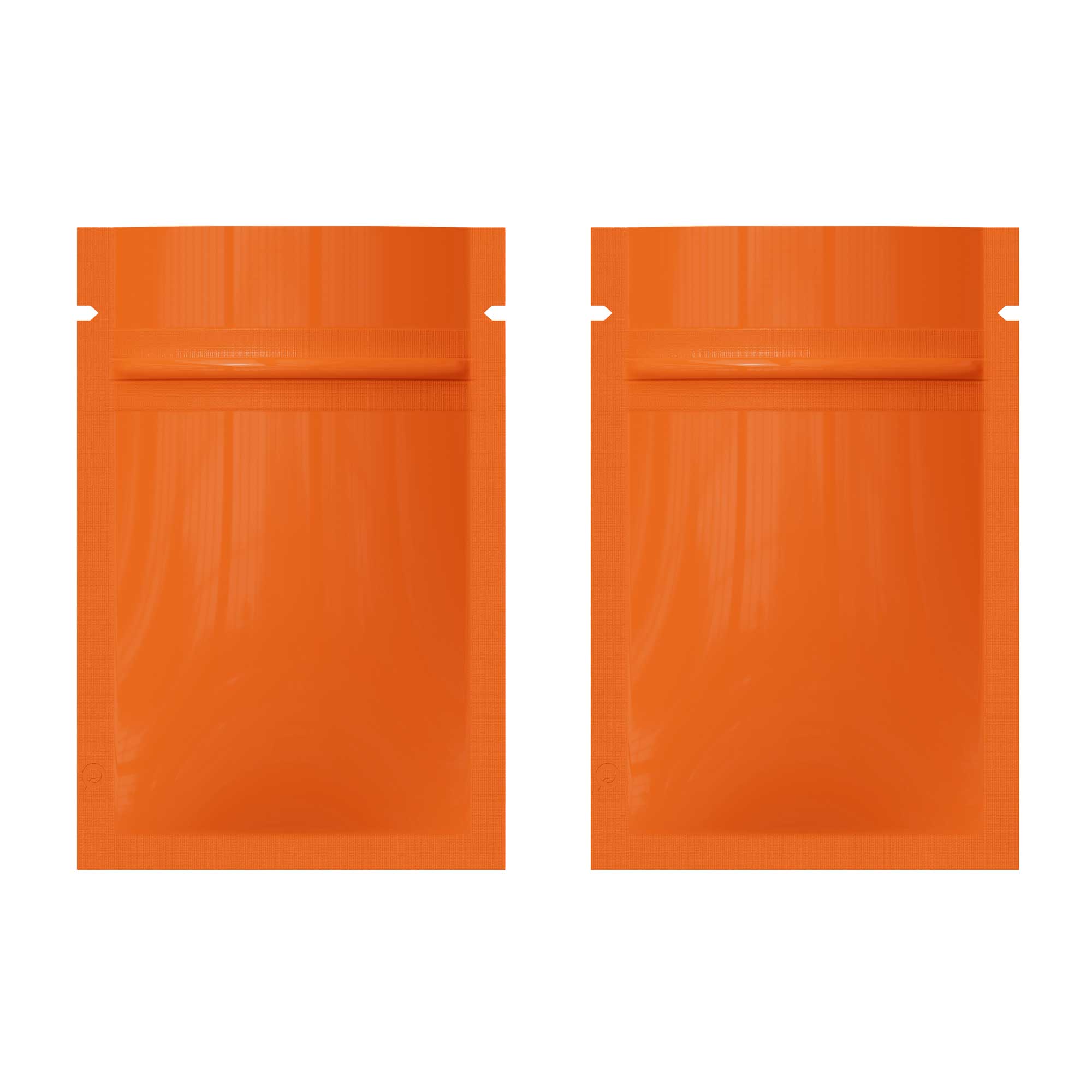 Customizable Glossy Double Sided Metallic Mylar Flat Zipper Seal Bags (Basic Printing)