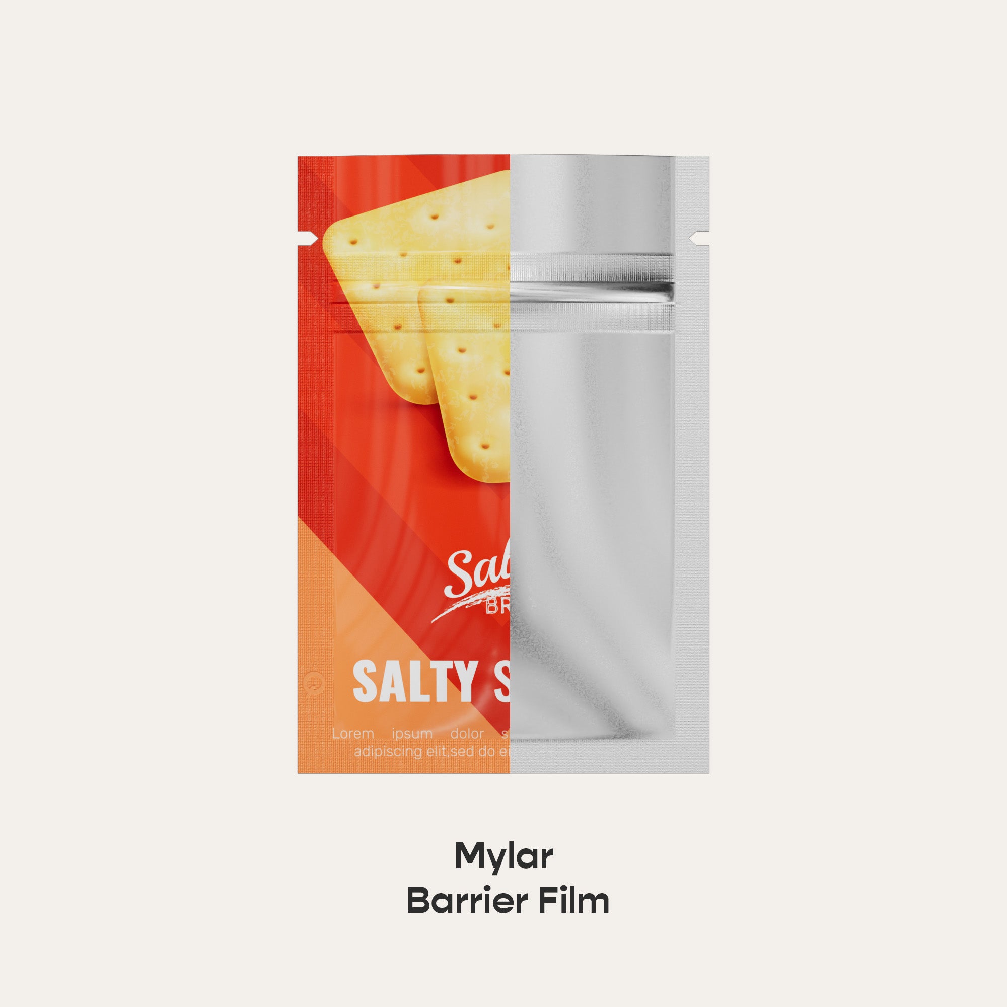 Customizable Glossy Double Sided Metallic Mylar Flat Zipper Seal Bags (Full Customization)