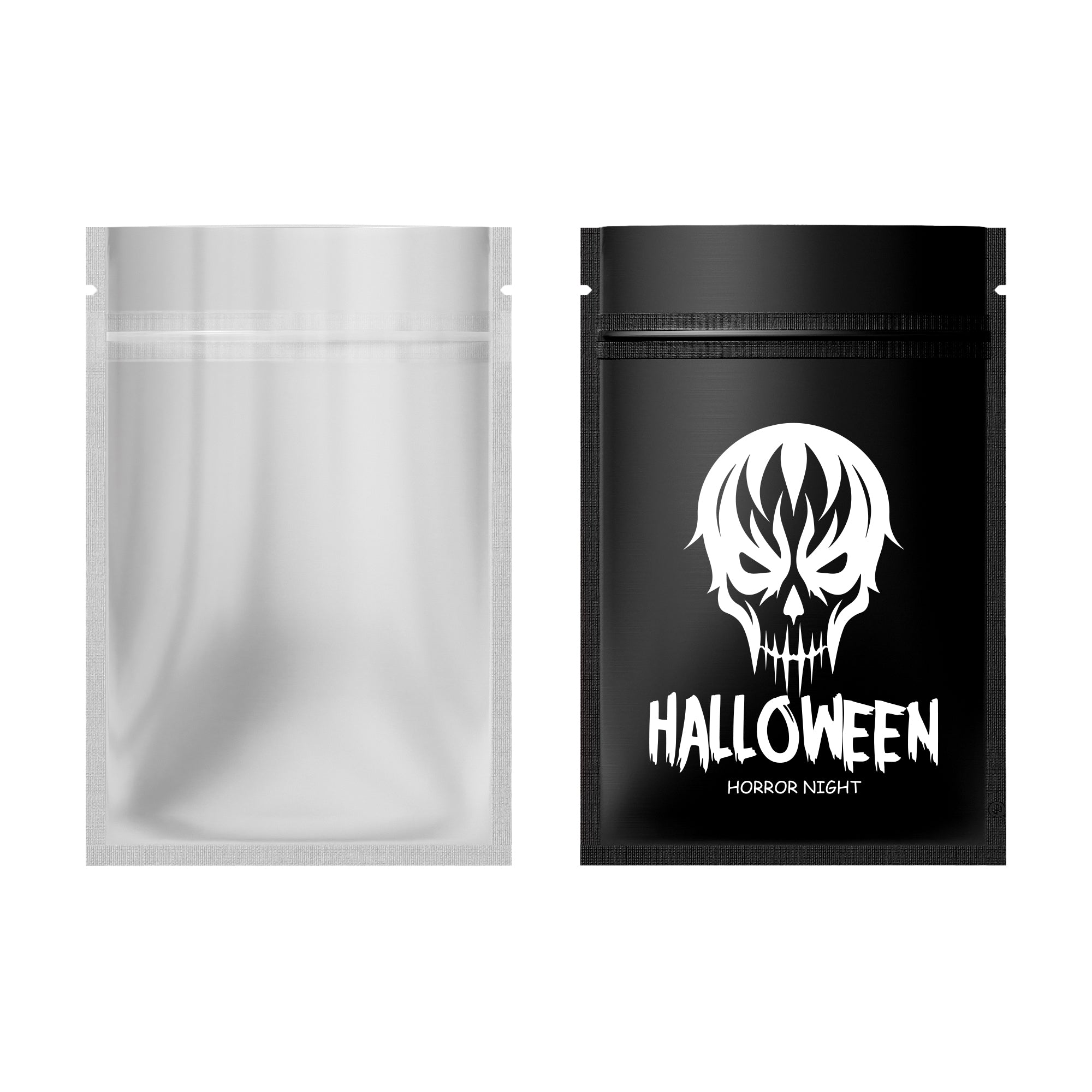 Pre-Designed Halloween Treat Bags – Spooky & Festive Packaging for Candy, Gifts, and Party Favors (Set of 50 - 100 Bags)