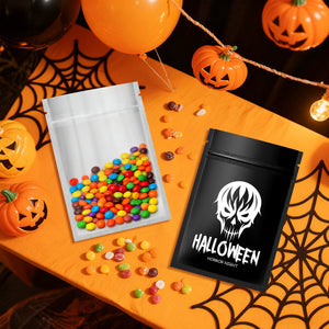 Pre-Designed Halloween Treat Bags – Spooky & Festive Packaging for Candy, Gifts, and Party Favors (Set of 50 - 100 Bags)