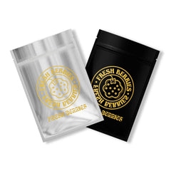 Customizable Single Side Matte Color Metallic Mylar Flat Zipper Seal Bags (Basic Printing)