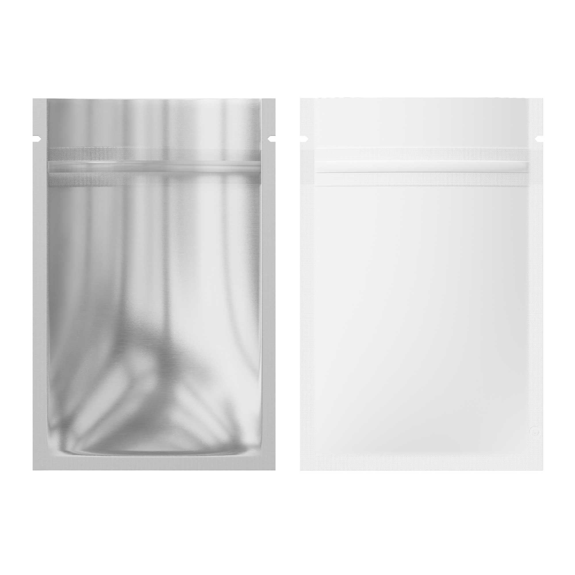 Customizable Single Side Matte Color Metallic Mylar Flat Zipper Seal Bags (Full Customization)