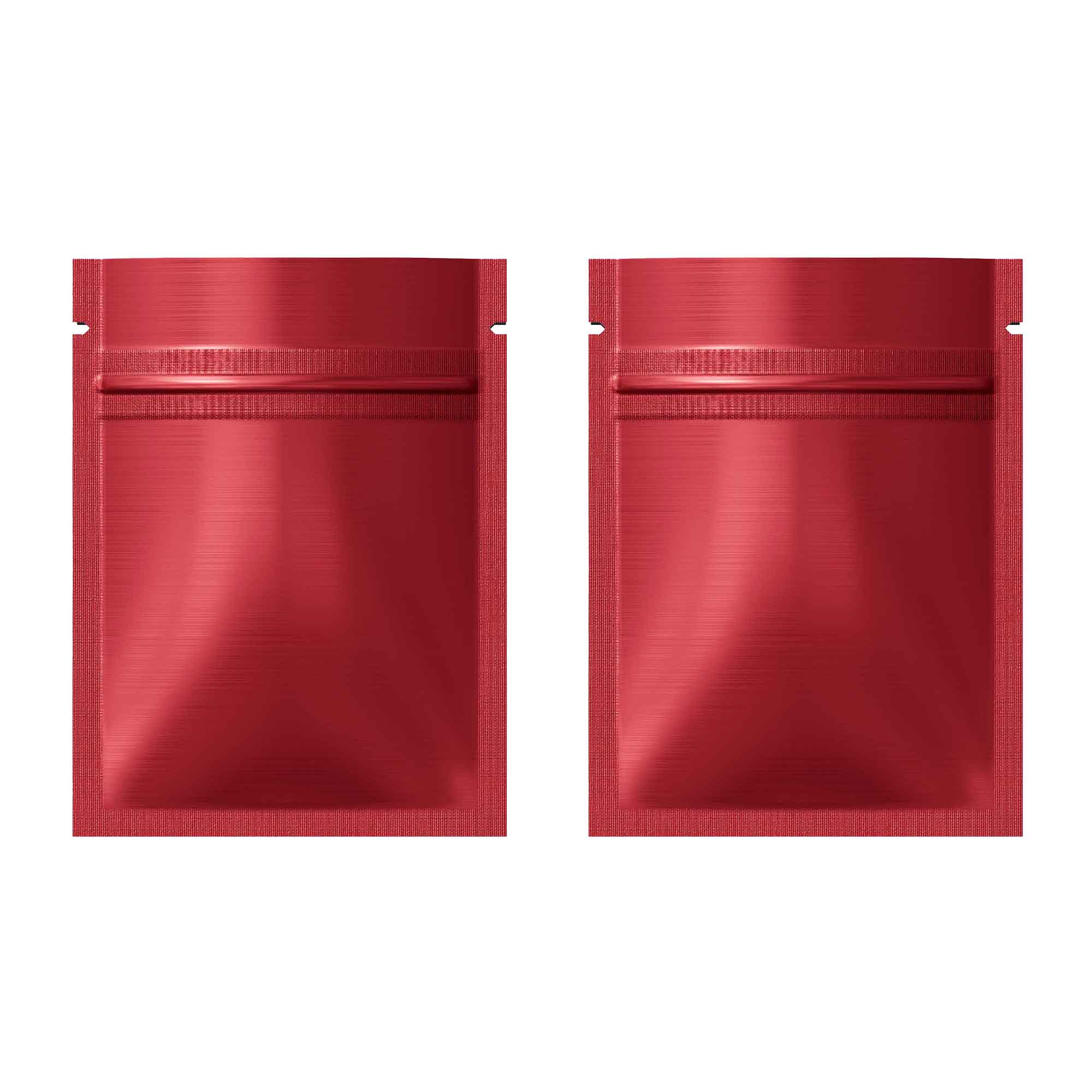 Customizable Double Sided Color Matte Metallized Mylar Foil Zipper Seal Bags (Basic Printing)