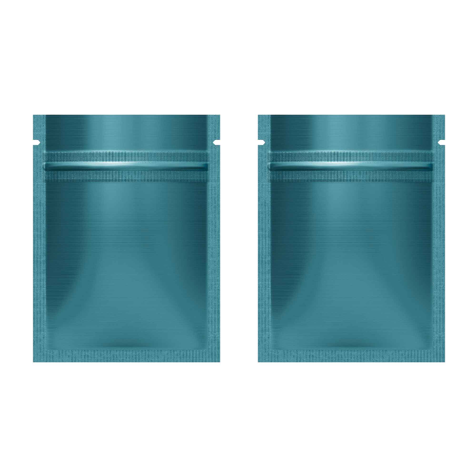 Customizable Double Sided Color Matte Metallized Mylar Foil Zipper Seal Bags (Basic Printing)