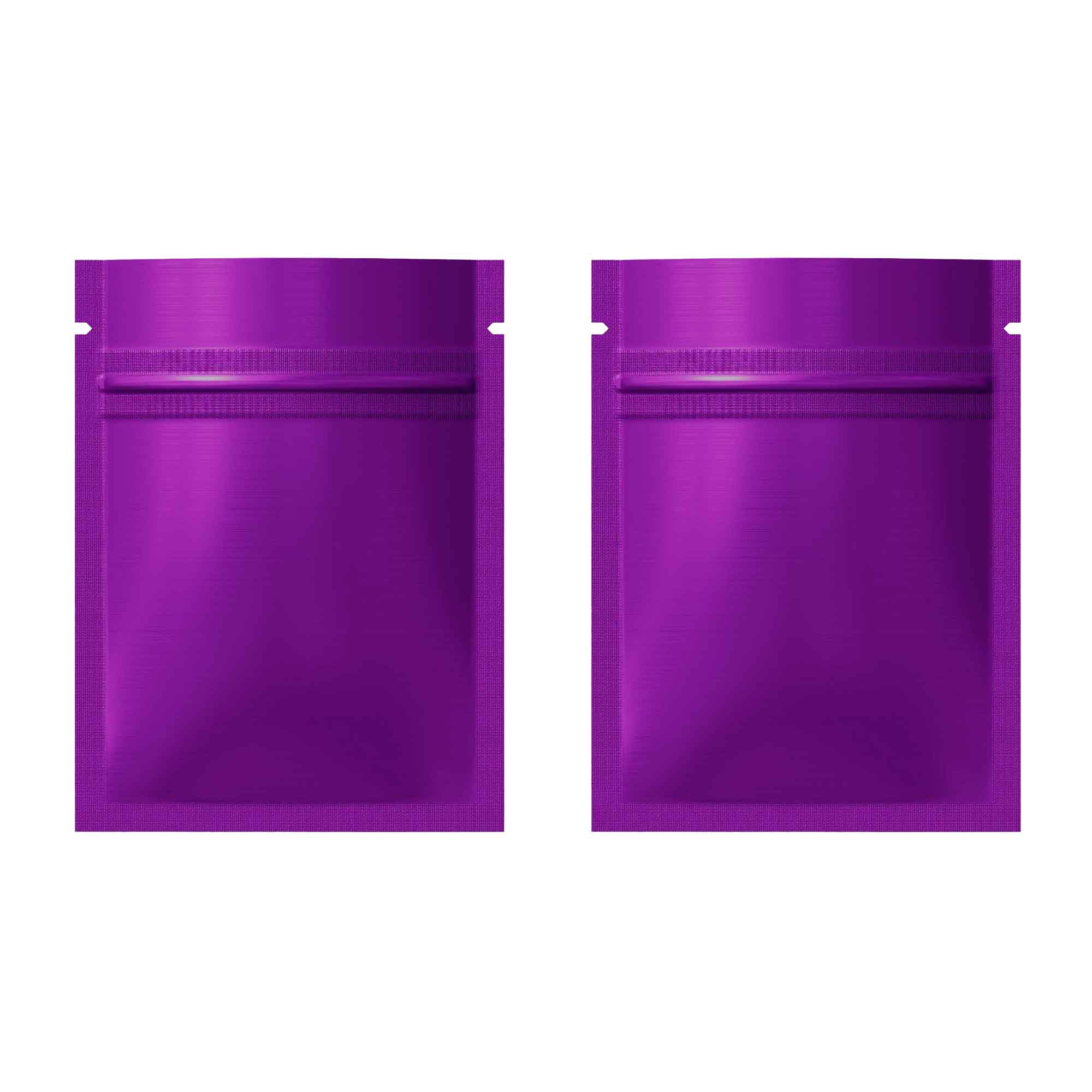 Customizable Double Sided Color Matte Metallized Mylar Foil Zipper Seal Bags (Basic Printing)