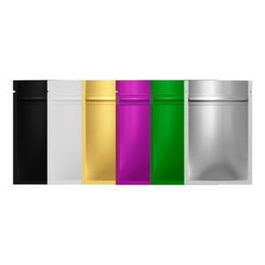 Matte Double-Sided Mylar Foil Flat Zipper Seal Bags