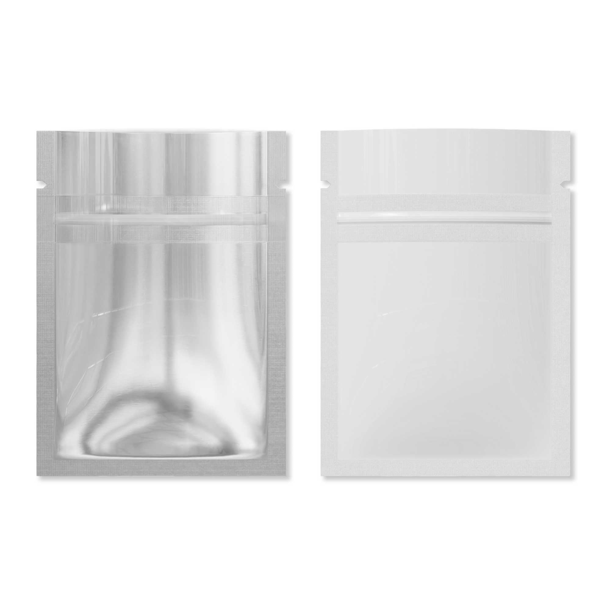 Customizable Single Side Glossy Window Mylar Flat Zipper Seal Bags (Full Customization)