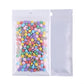 3.94 Inch x 7.09 Inch Glossy Clear Front & Half Polar White Polyethylene Flat Zipper Seal Bags with Hang Hole