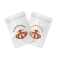 Customizable Frosted Translucent Polyethylene Flat Zipper Seal Bags (Basic Printing)