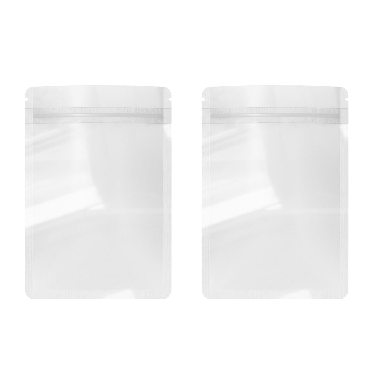 Customizable Frosted Translucent Polyethylene Flat Zipper Seal Bags (Basic Printing)