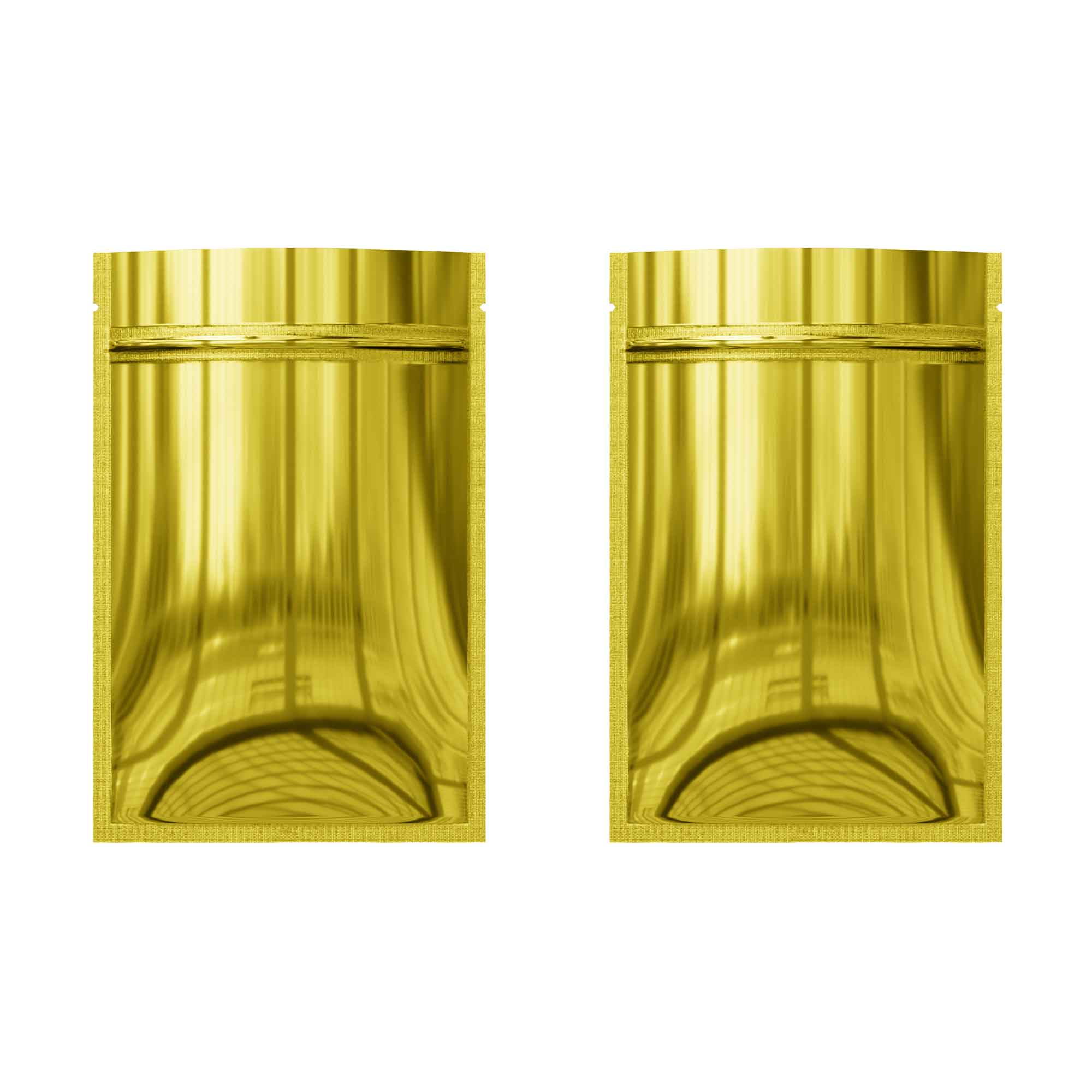 Customizable Smooth Glossy Double-Sided Mylar Flat Zipper Seal Bags (Basic Printing)