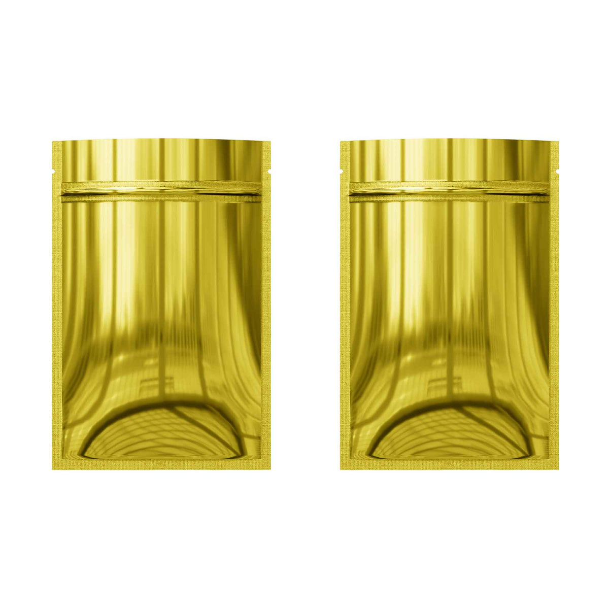 Customizable Smooth Glossy Double-Sided Mylar Flat Zipper Seal Bags (Basic Printing)