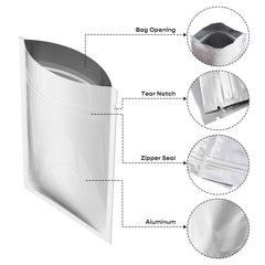Customizable Heavy Duty Aluminum Foil Flat Zipper Seal Bags (Full Customization)