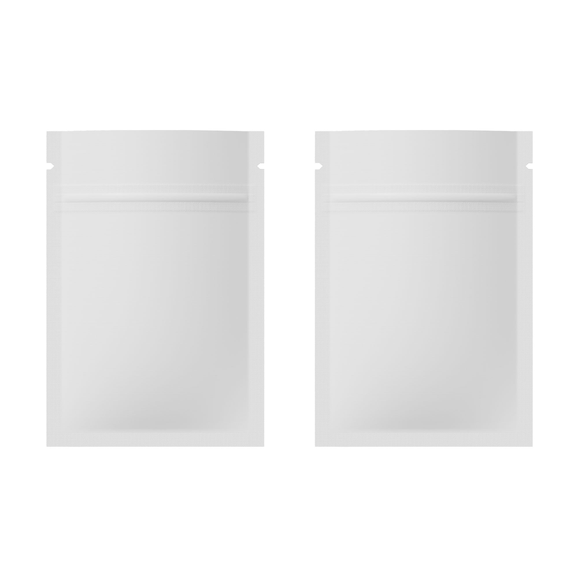 Customizable Matte Double Sided Metallic Mylar Flat Zipper Seal Bags (Basic Printing)