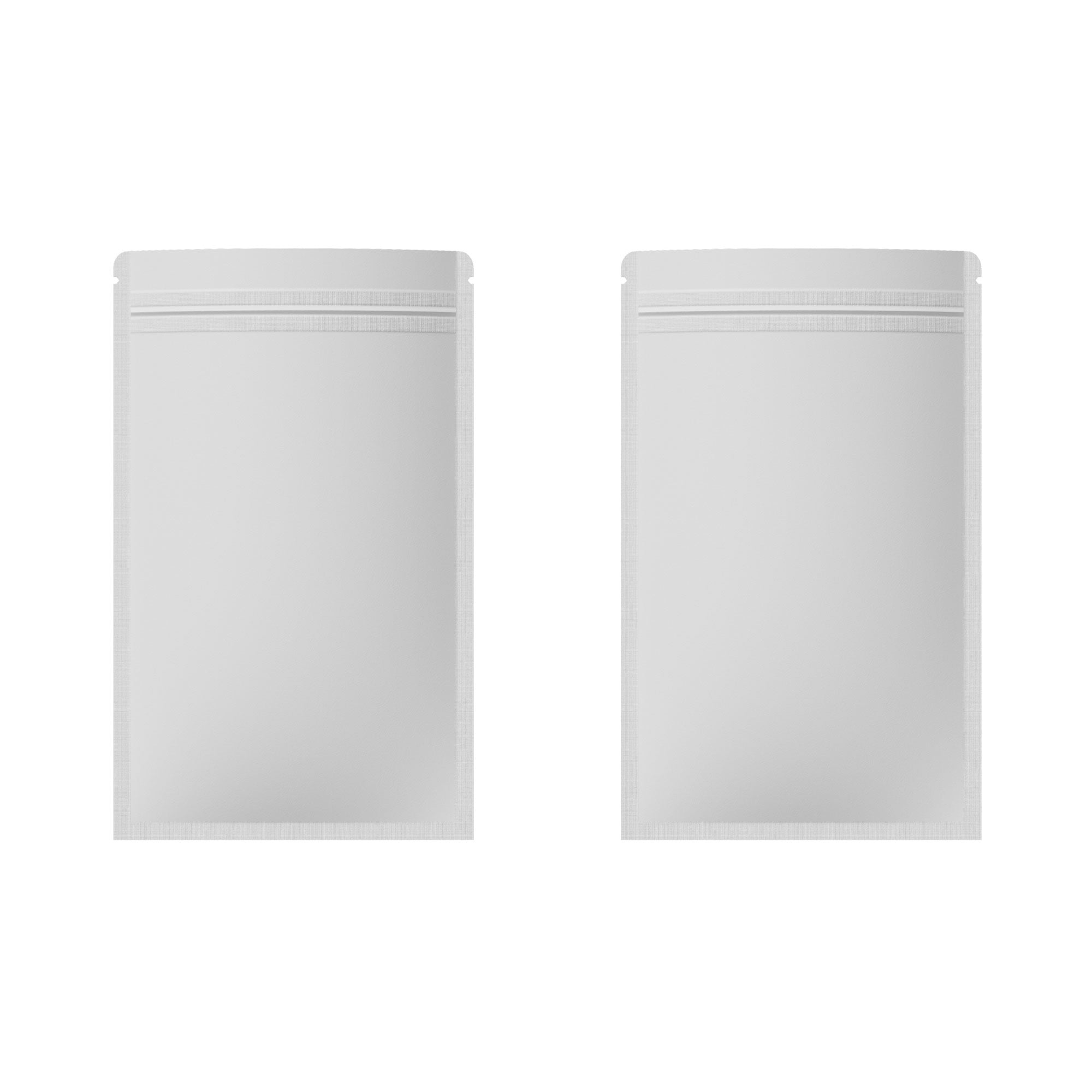 Customizable Vintage Brown Double Sided Kraft Flat Zipper Seal Bags (Full Customization)