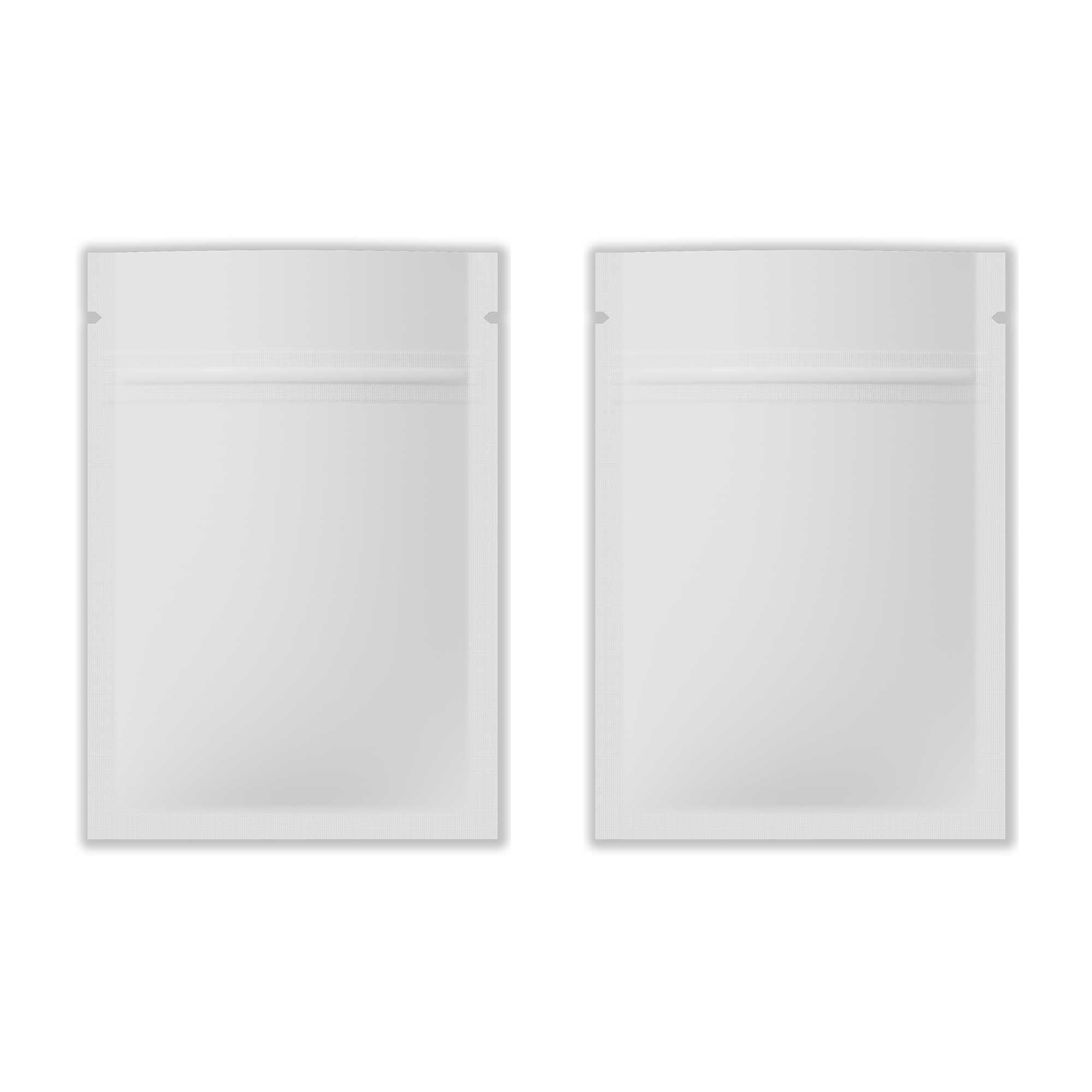Customizable Matte Double Sided Metallic Mylar Flat Zipper Lock Bags (Full Customization)