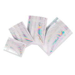 Customizable Diamond Holographic Double-Sided Flat Zipper Seal Bags (Basic Printing)