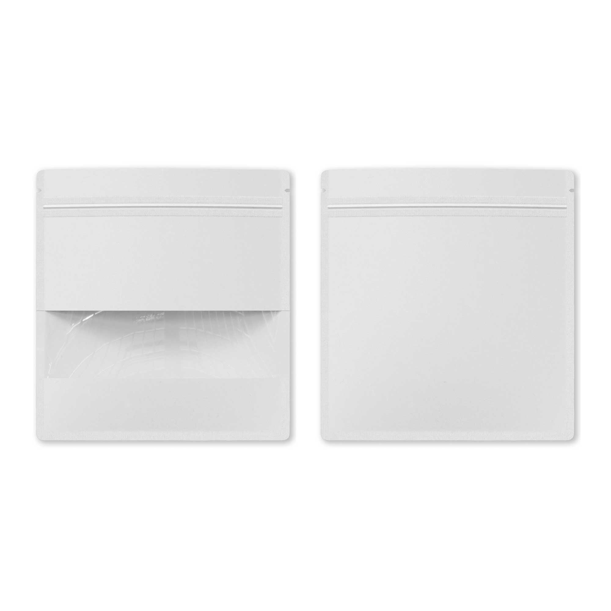 Customizable Kraft Flat Zipper Seal Bag with Center Bar Window (Full Customization)