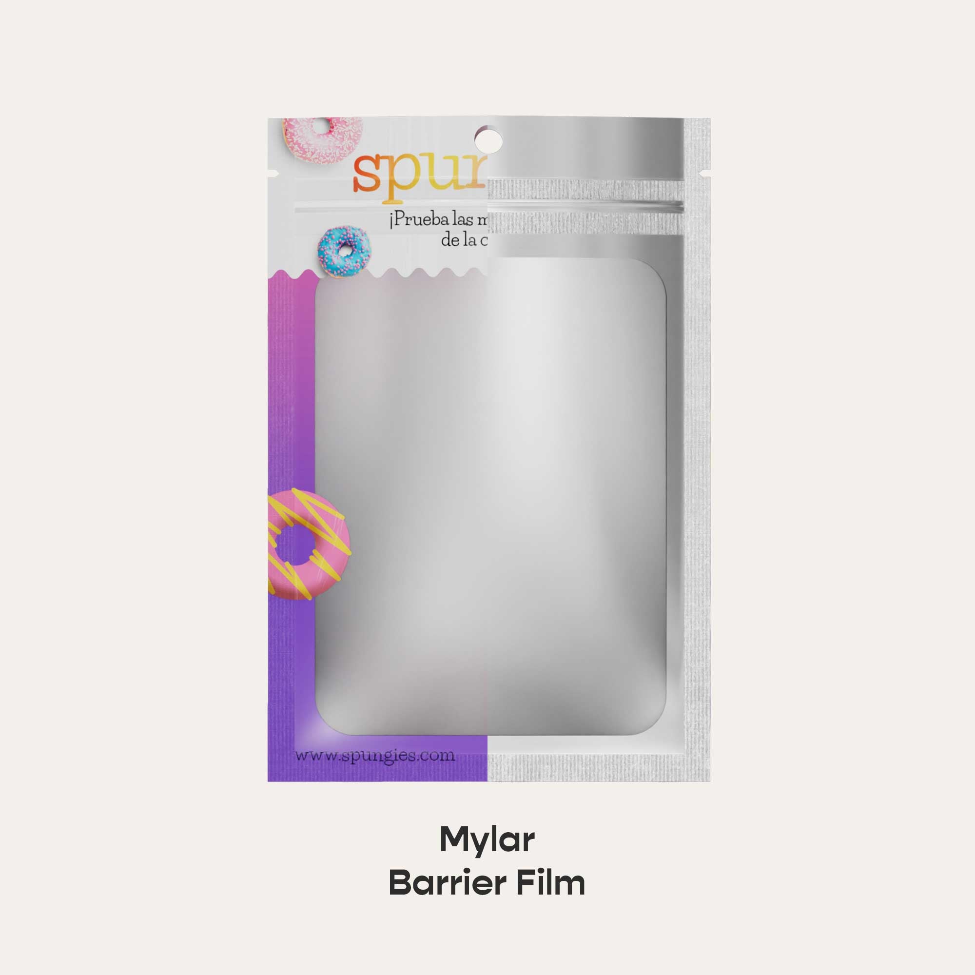 Customizable Matte Gradient Zipper Seal Bags with Translucent Window and Hang Hole (Full Customization)