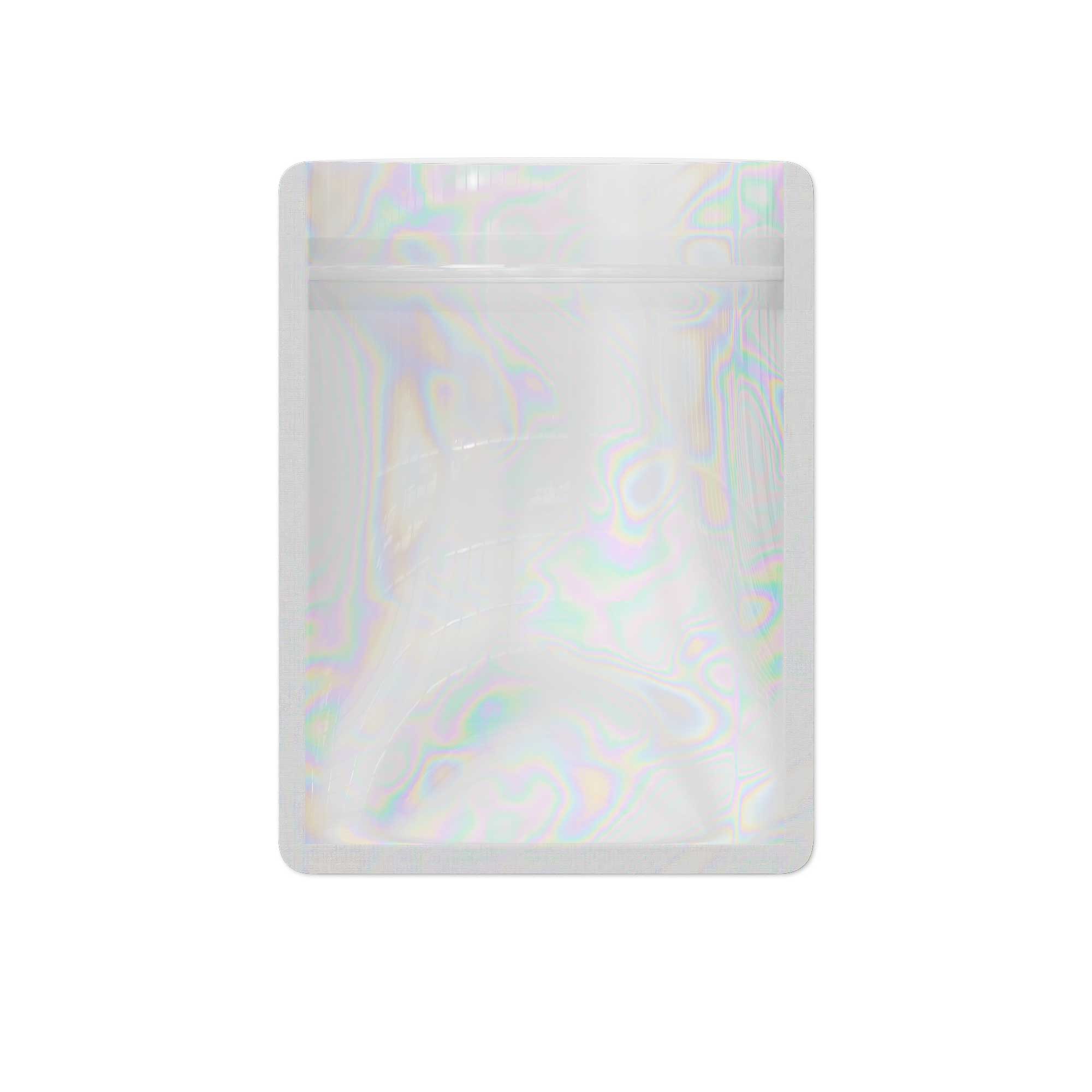 Customizable Clear and Half Gemstone Colored Mylar Flat Zipper Seal Bags (Full Customization)