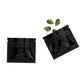 Glossy Double-Sided Mirror Black Mini Mylar Foil Smell Proof Flat Zipper Seal Bags