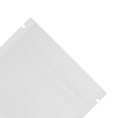 Glossy Double-Sided Arctic White Mini Mylar Foil Smell Proof Flat Zipper Seal Bags