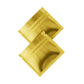 Glossy Double-Sided Gold Rush Mini Mylar Foil Smell Proof Flat Zipper Seal Bags