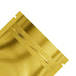 Glossy Double-Sided Gold Rush Mini Mylar Foil Smell Proof Flat Zipper Seal Bags