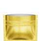 Glossy Double-Sided Gold Rush Mini Mylar Foil Smell Proof Flat Zipper Seal Bags