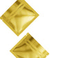 Glossy Double-Sided Gold Rush Mini Mylar Foil Smell Proof Flat Zipper Seal Bags