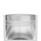 Glossy Double-Sided Chrome Silver Mini Mylar Foil Smell Proof Flat Zipper Seal Bags